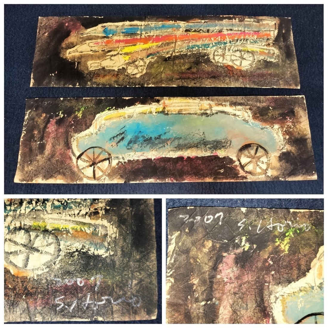 Moden signed art of 2 car the 2007 anything gutai sadaharu horio art (1 of 10)