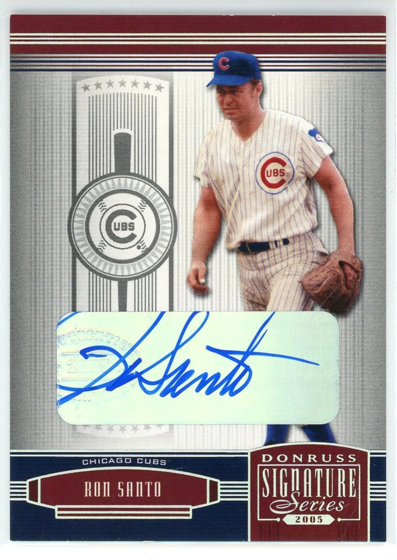Ron Santo Autographed 2005 Donruss Signature Card (1 of 2)