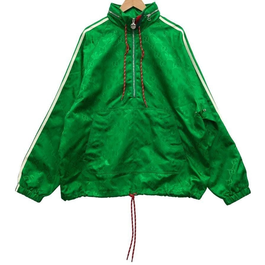 Men's half zip jacket monogram trefoil anorak gucci adidas (1 of 8)