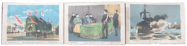 Meiji Sino Japanese War Lithograph Album Orihon Accordion 48 Prints Antique: Meiji Sino Japanese War Lithograph Album Orihon Accordion 48 Prints Antique Item Specifics: Artist: Unknown Subject: Sino-Japanese War Military History Material: Paper Style: Japanese Size: 13 x 9 cm 