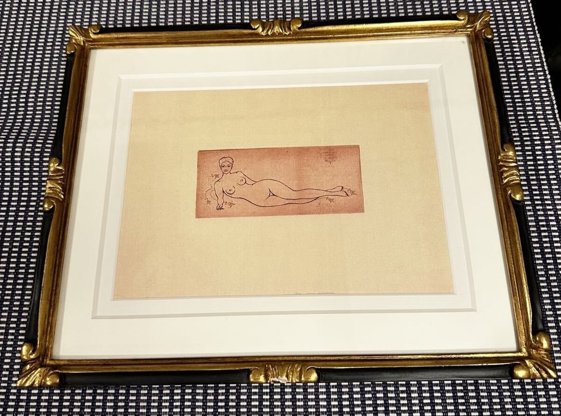 Amedeo Modigliani "Nue de Dos" Etching Frame - 2