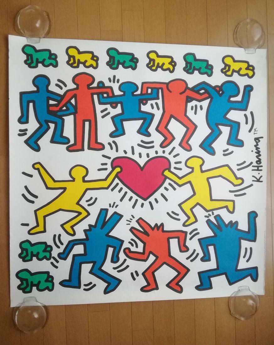 Keith Haring oversized poster 90 cm x 90 cm (1 of 6)