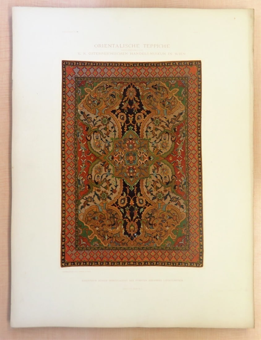 'Orientalische Teppiche' (2 Vols.) - Antique Oriental Carpet Catalog 1892 Rare (1 of 10)