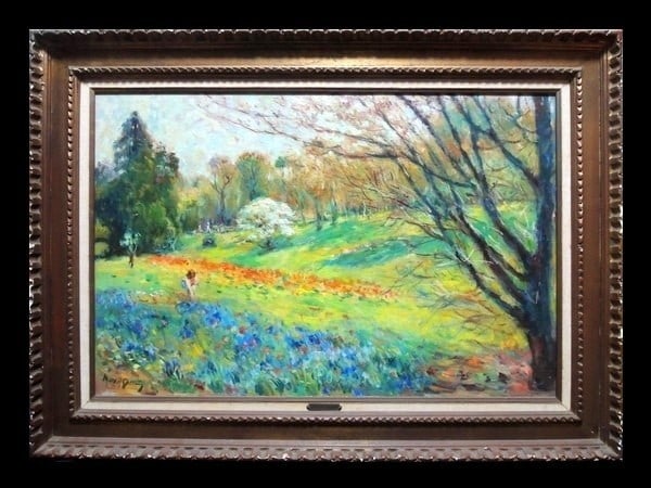 Max Agostini Parc Monceau Original Oil Painting 25F Signed w COA (1 of 10)