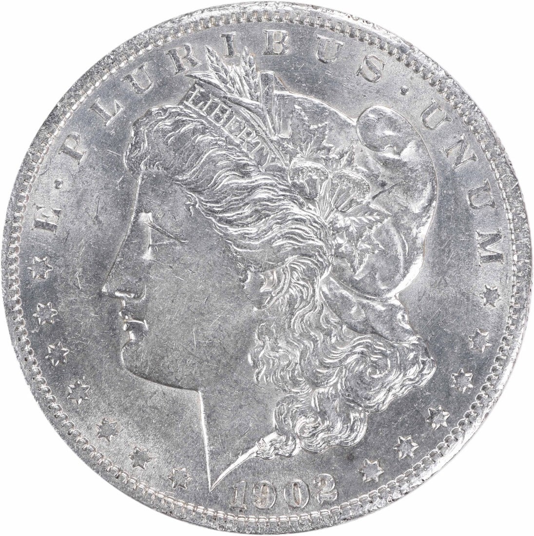 1902-S Morgan Silver Dollar AU Slider Uncertified: 1902-S Morgan Silver Dollar AU Slider Uncertified The 1902-S Morgan Silver Dollar is a circulated coin with an AU grade, featuring the iconic design of George T. Morgan and weighing 26.73 grams. Its r