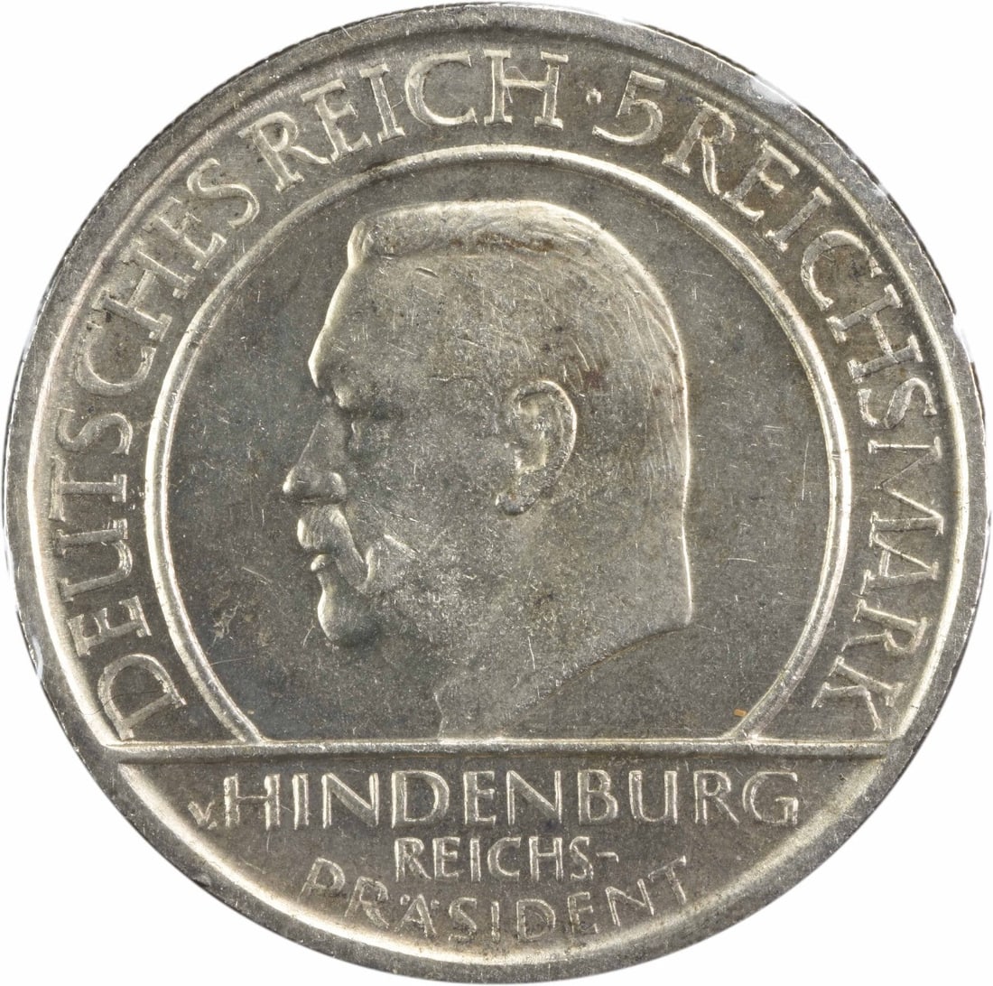 1929 D Germany Weimar 5 Mark KM64 UNC Uncertified (1 of 2)
