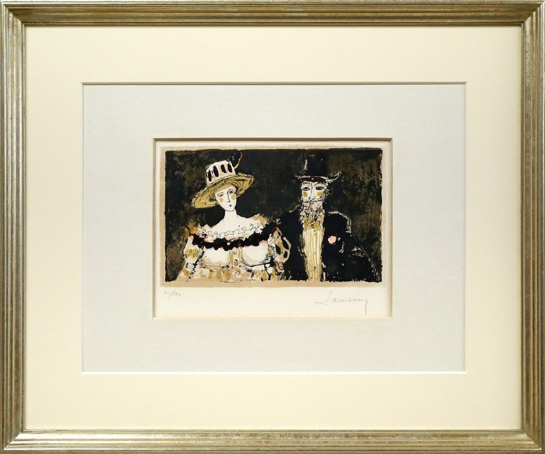 Ladie and Gentleman Collectible Signed Jean Jansem ED Framed Lithograph 60/ 120: Ladie and Gentleman Collectible Signed Jean Jansem ED Framed Lithograph 60/ 120 Item Specifics: Type: Print Product Disclaimer: Please review the full description and photos. Lithographs may be plate-