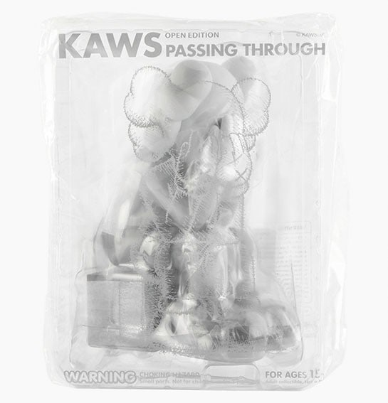 KAWS Passing Through Grey Vinyl Figure Companion Sculpture 21cm with Bag (1 of 8)