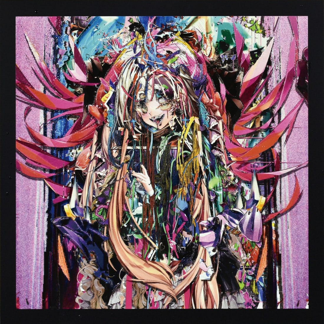 Kazuki Umezawa plan 888 2021 Signed Print Acrylic UV Resin Limited Edition 30: Kazuki Umezawa plan 888 2021 Signed Print Acrylic UV Resin Limited Edition 30 Signed by Kazuki Umezawa, this limited edition print features an abstract digital collage on acrylic UV resin, set against