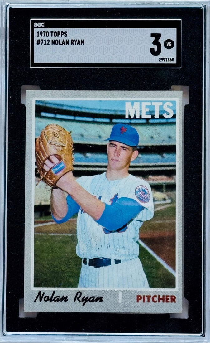 Nolan Ryan 1970 Topps #712 SGC 3 Card: Nolan Ryan 1970 Topps #712 SGC 3 Card Item Specifics: Brand: Topps Nolan Ryan 1970 Topps #712 SGC 3 Card Product Disclaimer: Not affiliated with any team or league. Signatures are unverified unless a 