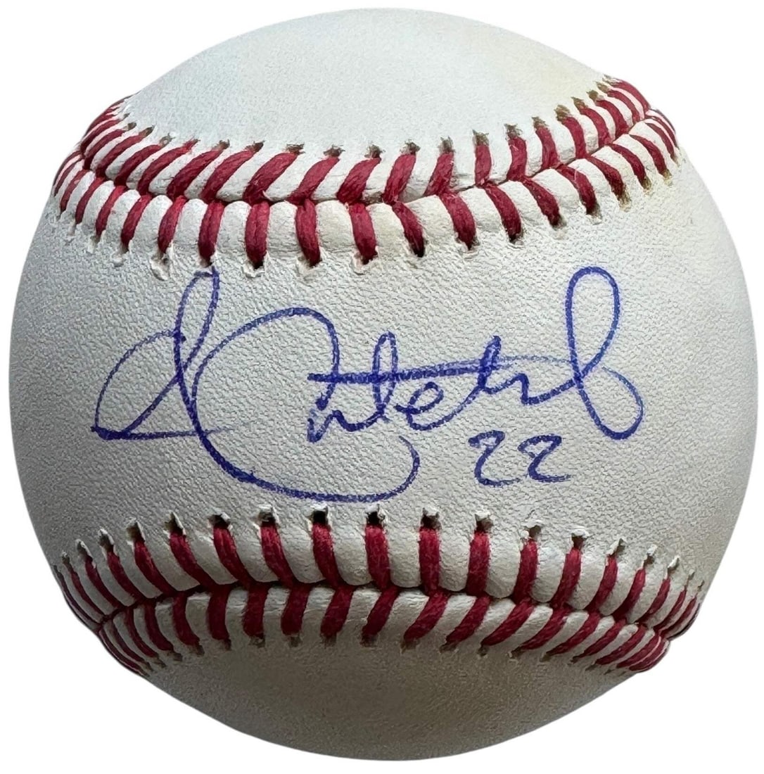 Andrew McCutchen Autographed Official Major League Baseball (Beckett): Andrew McCutchen Autographed Official Major League Baseball (Beckett) Signed in blue ink across the sweet spot on an Official Robert Manfred Baseball, this Beckett-graded autographed baseball bears th