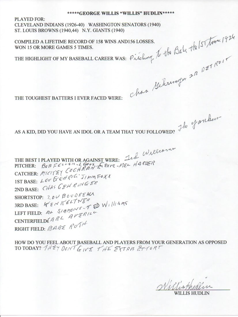 Autographed Hand Filled Out Survey Page by Willis Hudlin JSA: Autographed Hand Filled Out Survey Page by Willis Hudlin JSA Item Specifics: Brand: James Spence Authentication (JSA) Willis Hudlin Autographed Hand Filled Out Survey Page Signed and filled out inblac