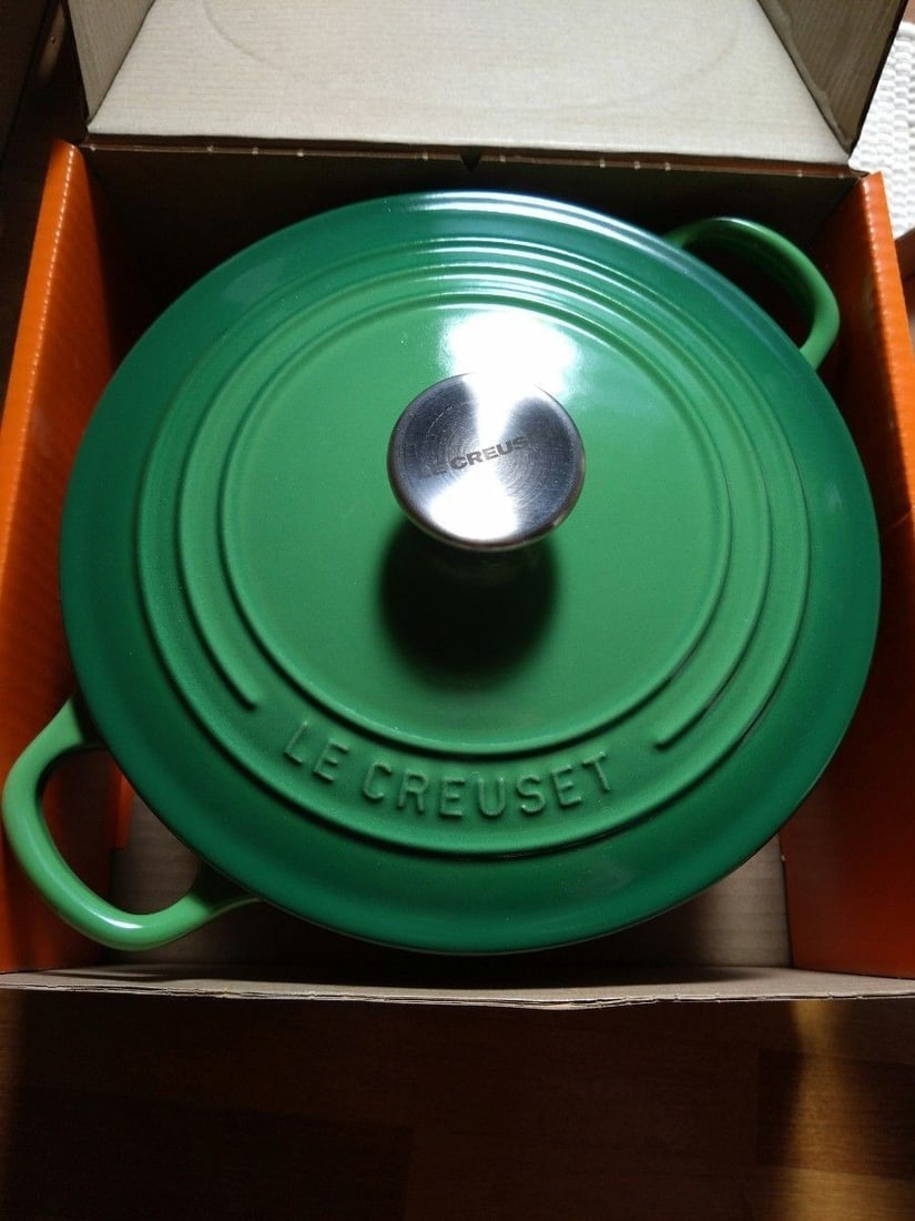 Cocotte Rondo Bamboo Green 22cm 3.5qt Le Creuset Cast Iron 22cm (1 of 8)