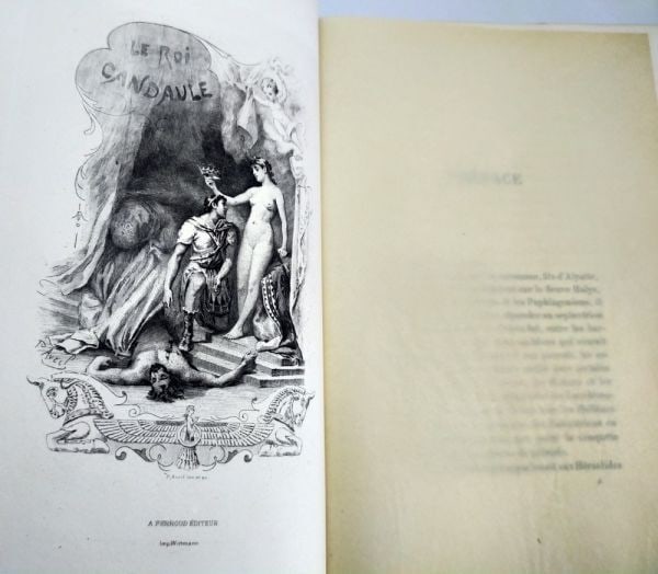 Thophile Gautier/ Paul Avril Le Roi Candaule 1893 Limited Edition Illustrated: Thophile Gautier/ Paul Avril Le Roi Candaule 1893 Limited Edition Illustrated Thophile Gautier's 1893 Limited Edition Illustrated novel, Le Roi Candaule, is a rare and beautifully illustrated work. Fe