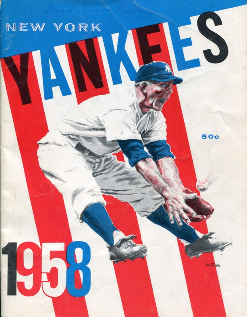 New York Yankees Program 1958 Unsigned (1 of 1)
