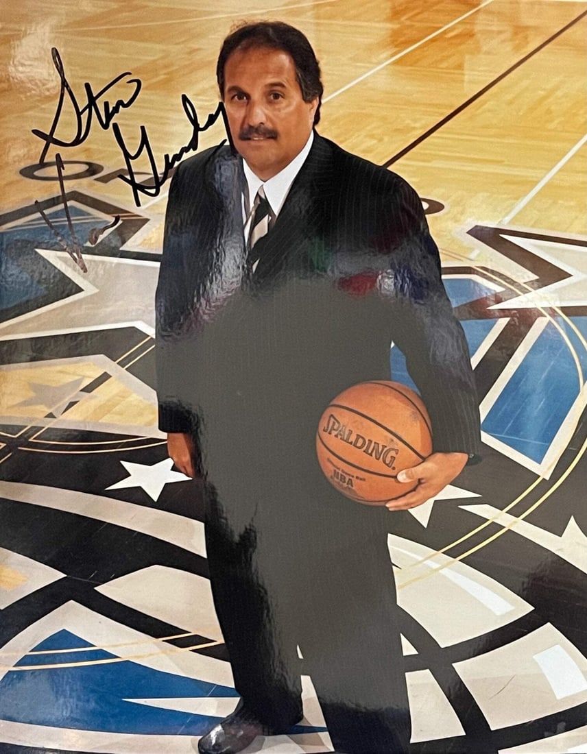 Stan Van Gundy Autographed Basketball 8x10 Photo: Stan Van Gundy Autographed Basketball 8x10 Photo Stan Van Gundy's sharpie signature adds a touch of authenticity to this 8x10 photo, capturing his likeness in black ink across the front. The Orlando M