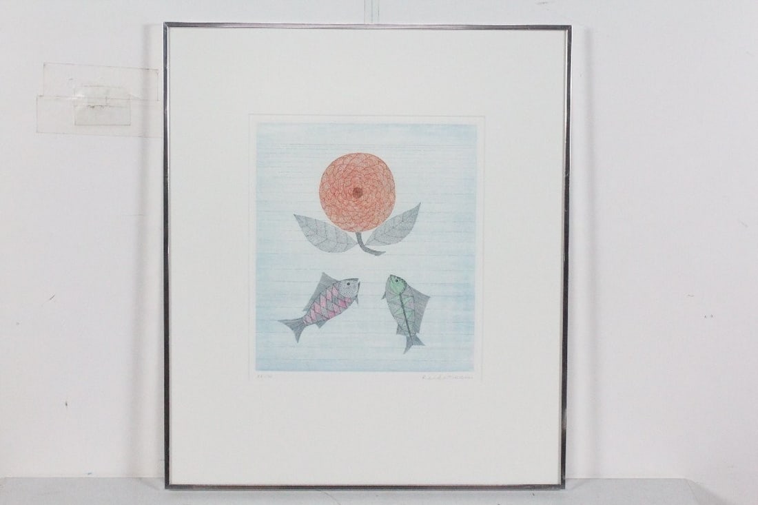 Keiko Minami Fish and Flower Copperplate Etching 54/ 100 Signed and Framed: Keiko Minami Fish and Flower Copperplate Etching 54/ 100 Signed and Framed Item Specifics: Unit Of Sale: Single Piece Artist: Keiko Minami Signed: Yes Size: Medium Period: Contemporary (1970 - 2020) M