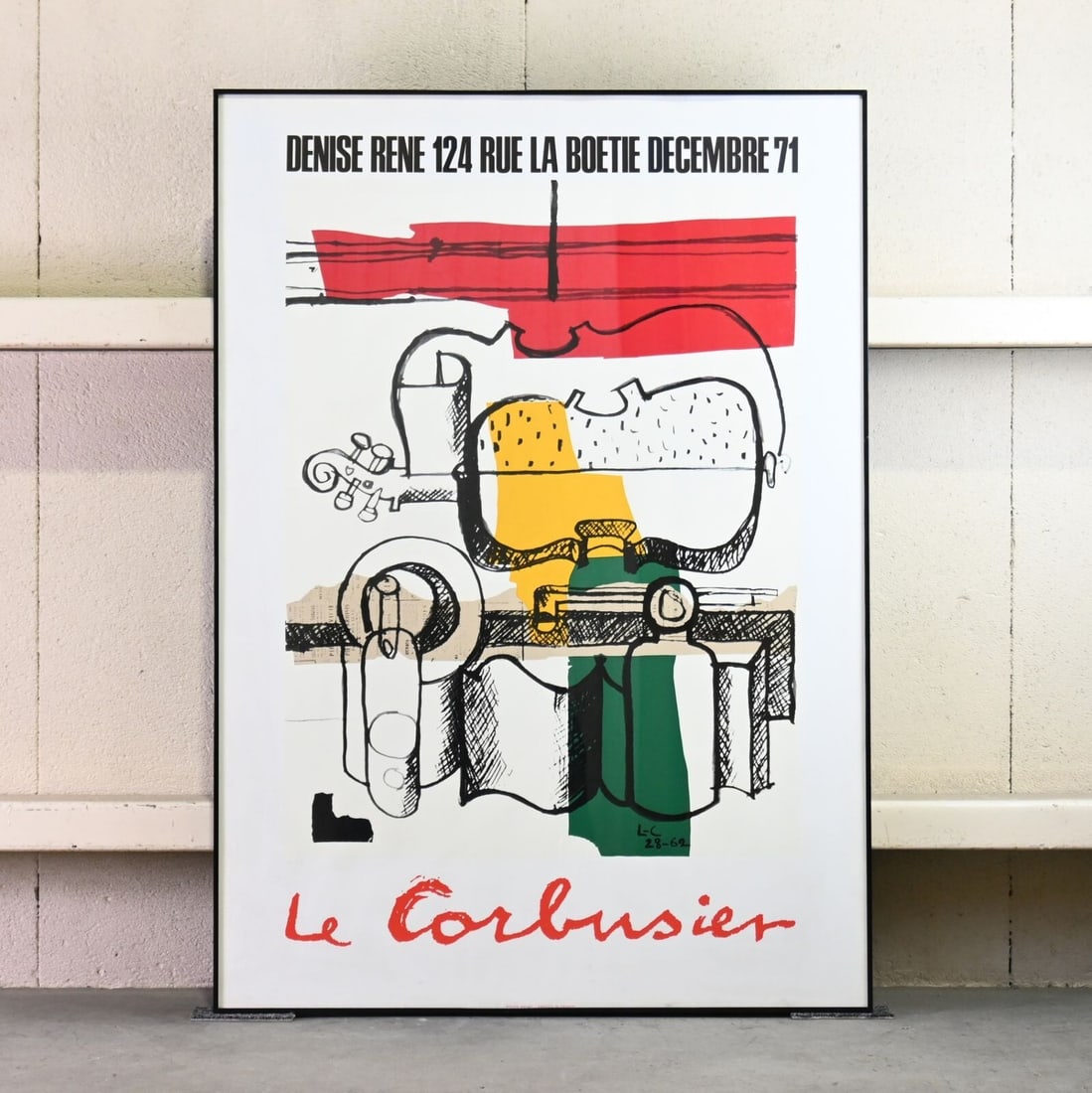 1971 Le Corbusier Exhibition Original Poster Silkscreen Edition 100/ 150 (1 of 7)