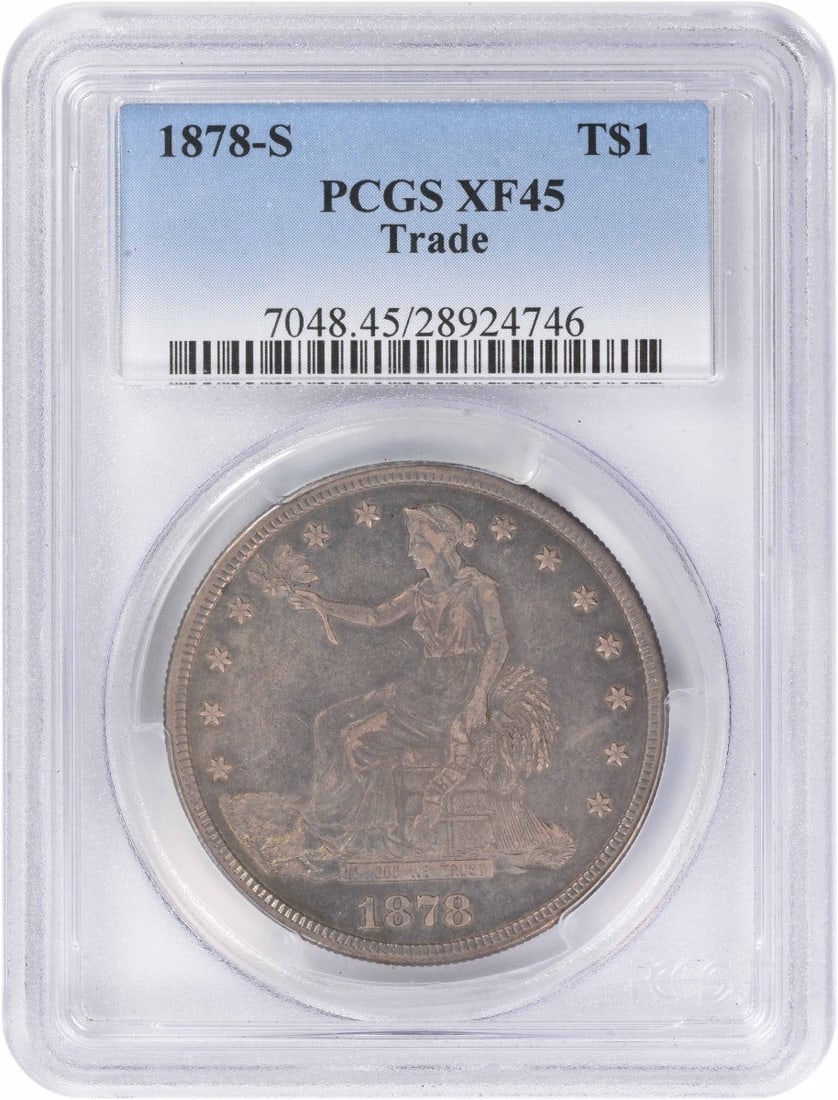 1878-S Trade Silver Dollar EF45 PCGS (1 of 1)