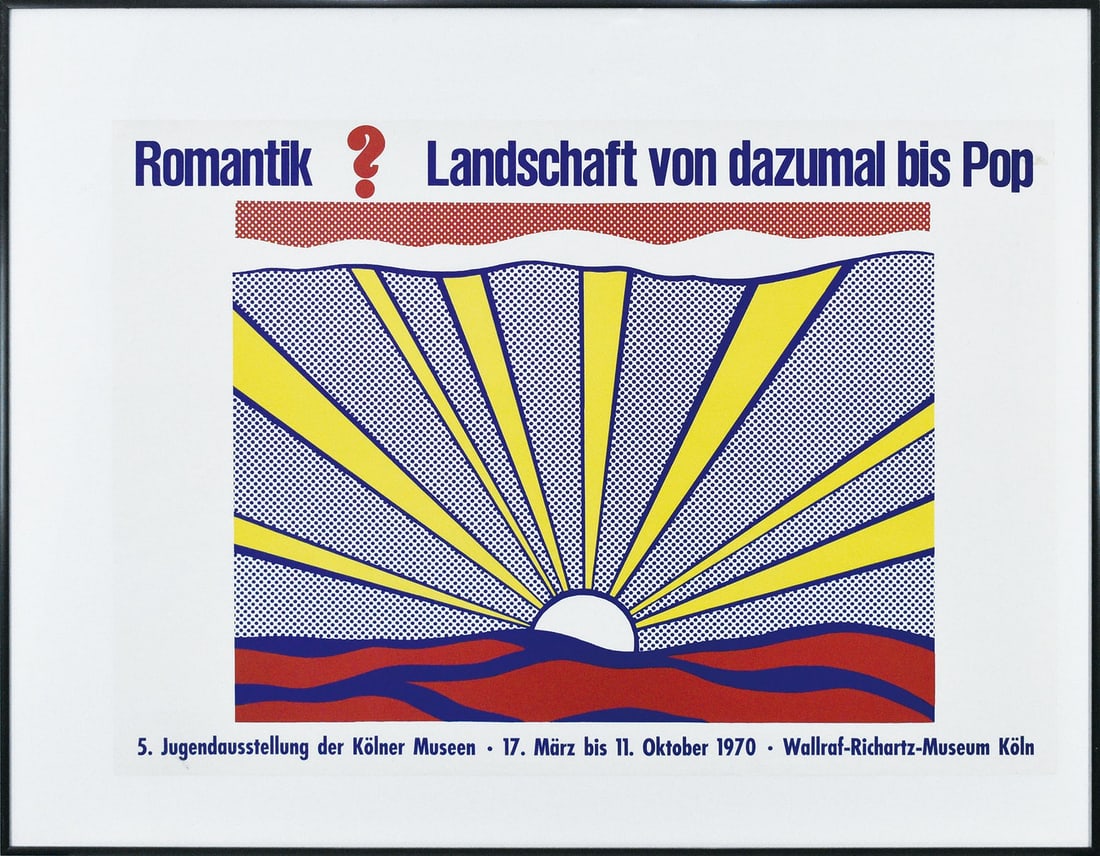 Lichtenstein Roy 1970 Landschaft Pop Art Romantik Vintage Offset Print (1 of 11)