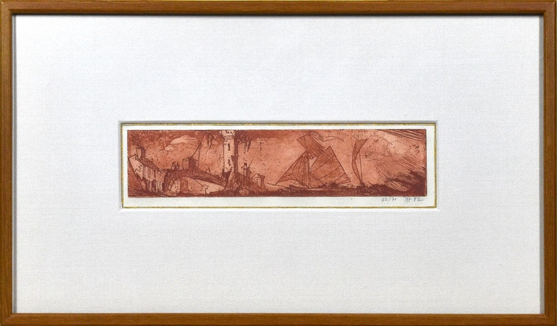 Guardi Signed 1982 Original Etching Print By Horst Janssen Limited Edition Of 70 (1 of 10)