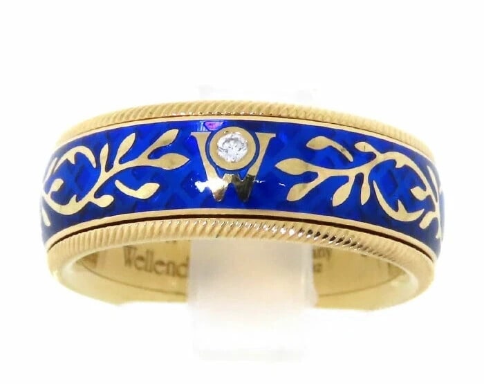 Forget me not diamond ring enamel yellow gold k18yg size 50: Forget me not diamond ring enamel yellow gold k18yg size 50 Item Specifics: Materials Sourced From: Germany Number Of Diamonds: 1 Occasion: Anniversary Birthday Christening Christmas Engagement Gradua