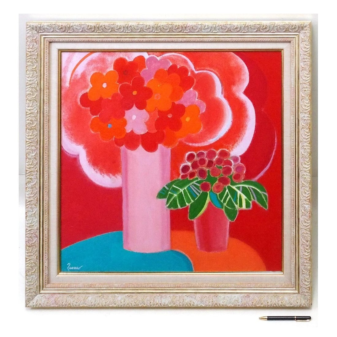 Oil Painting Canvas Bouquet Authentic Collectible Signed Framed: Oil Painting Canvas Bouquet Authentic Collectible Signed Framed Item Specifics: Artist: Albert ZAVARO Unit Of Sale: Single Piece Signed By: Albert ZAVARO Signed: Yes Material: Canvas Certificate Of Au