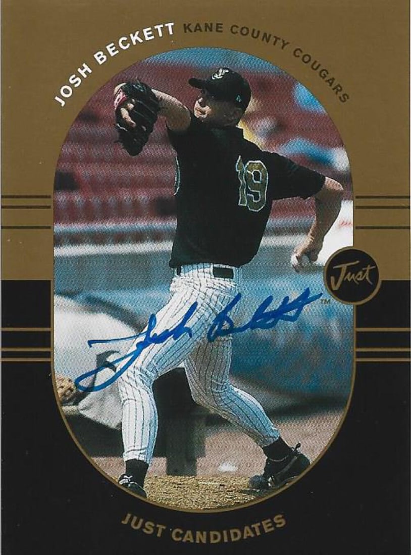 Josh Beckett Autographed Just Card #35/ 100 (1 of 1)