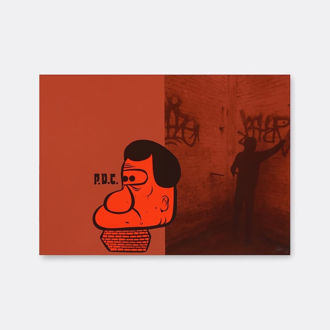 Barry McGee silkscreen print color series "UNTITLED 1" Edition of 27, autographe (1 of 4)
