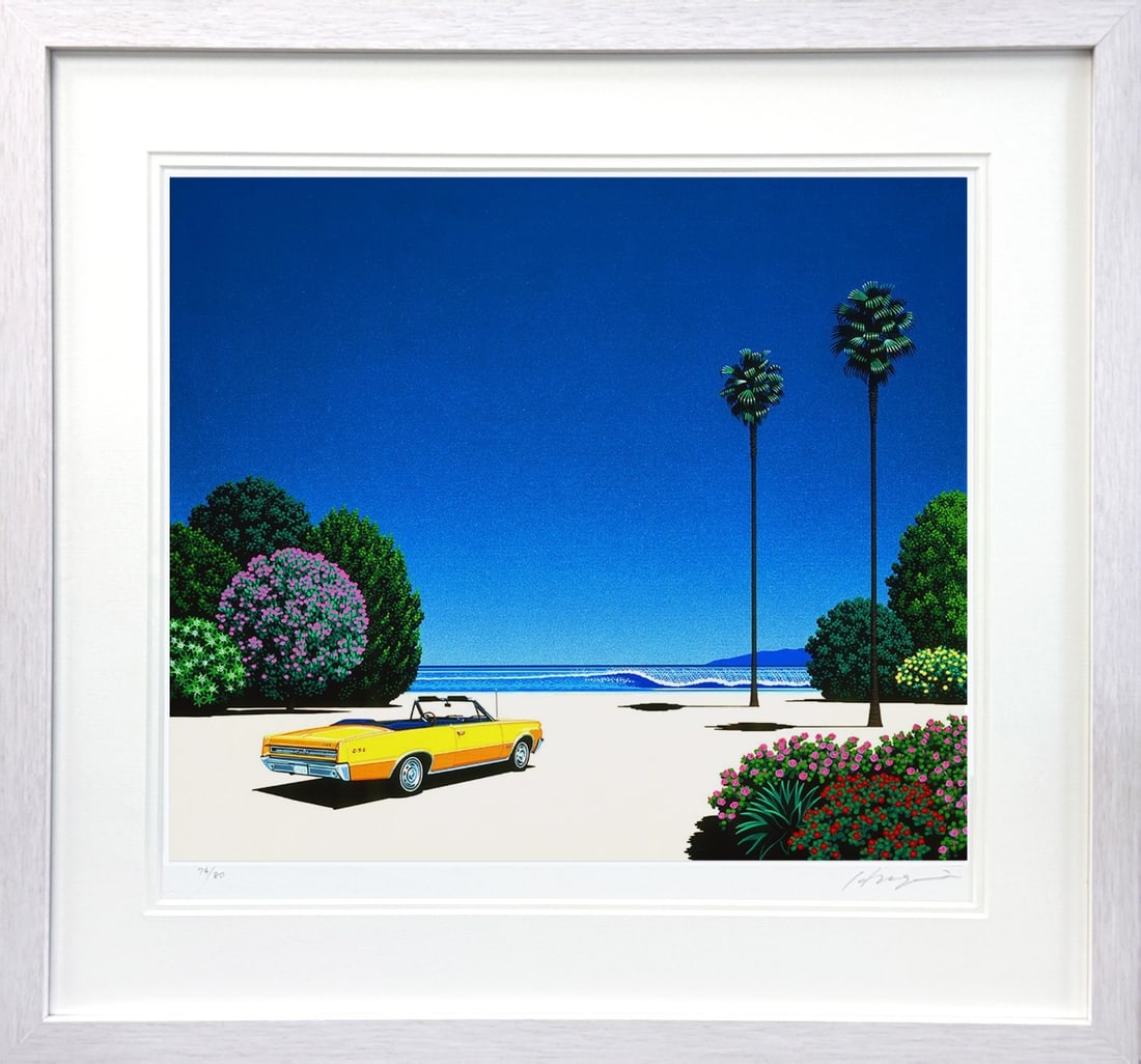 Hiroshi Nagai Gicle Print "Yellow Breeze" Edition of 100, Autographed: Hiroshi Nagai Gicle Print "Yellow Breeze" Edition of 100, Autographed Hiroshi Nagai's vibrant giclee print, "Yellow Breeze," is a stunning landscape that showcases the artist's unique style. This limi