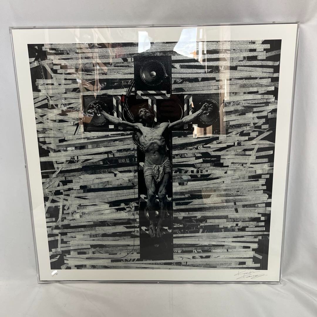SAINT MICHAEL KOUSKE KAWAMURA Lithograph Edition, autographed and framed: SAINT MICHAEL KOUSKE KAWAMURA Lithograph Edition, autographed and framed Signed by artist SAINT MICHAEL x KOUSKE KAWAMURA, this unique lithograph edition features the artist's distinct style. Printed 