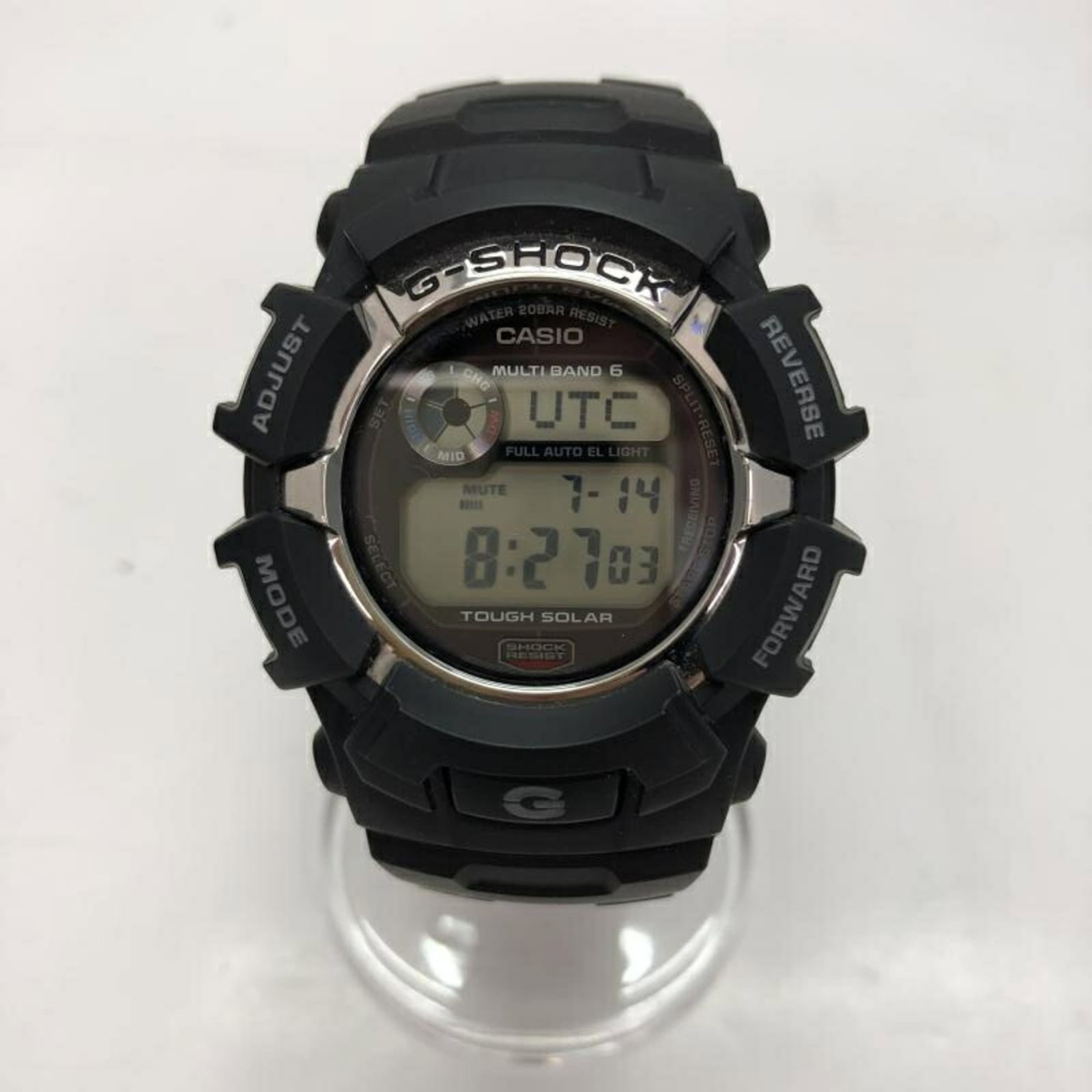 Wristwatch from Casio: Wristwatch from Casio Black Casio wristwatch with a 23cm / 9.05'' adjustable size, bearing some minor scratches and dirt, still in very good condition after use. This used watch has a classic design t