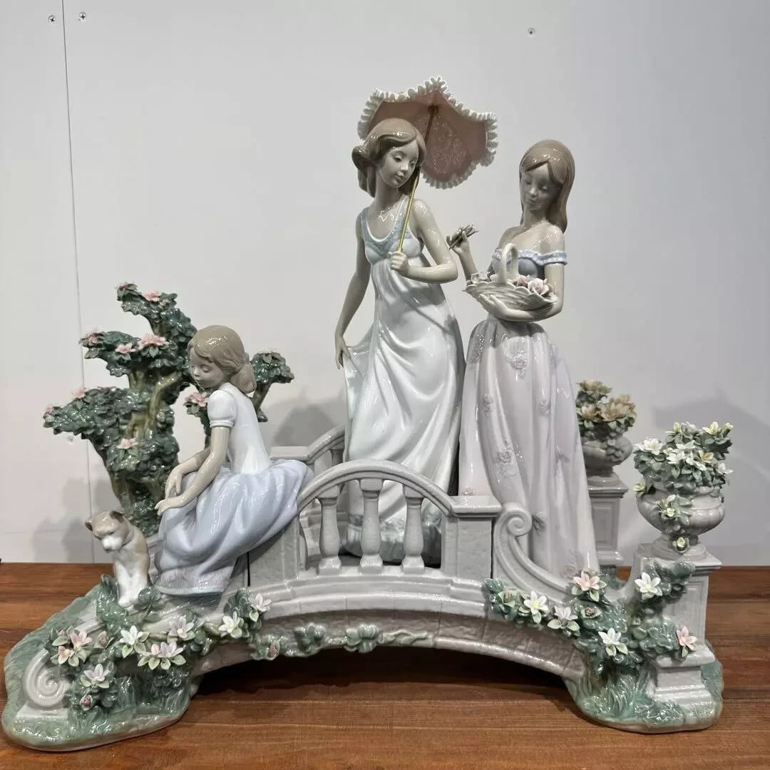 Large Figurine Rare Lladro 1879 Bridge Dreams: Large Figurine Rare Lladro 1879 Bridge Dreams Item Specifics: Artist: NA Signed By: NA Occasion: NA Size: Large Item Length: NA Number In Pack: NA Item Height: NA Style: NA Features: NA Finish: NA