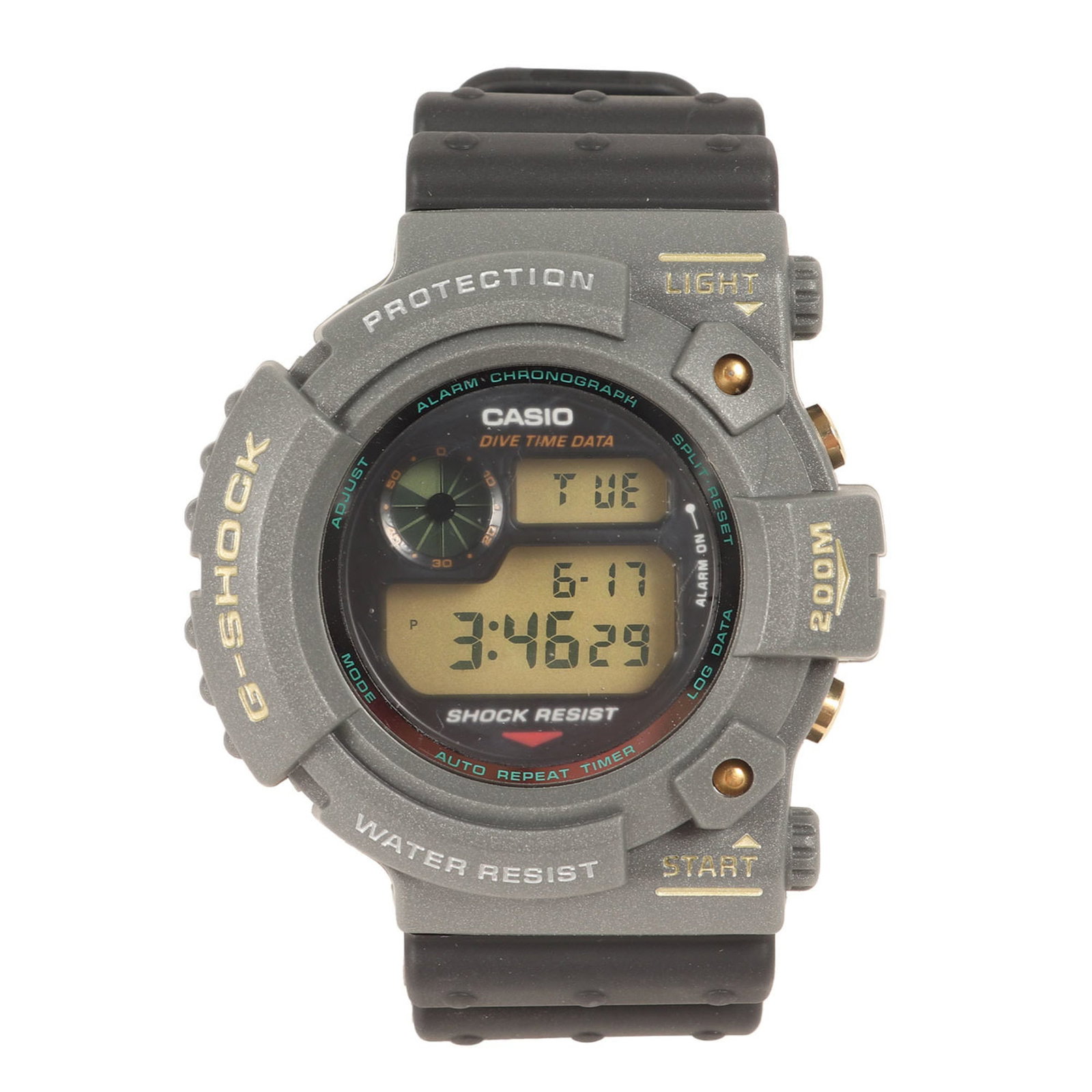 Wristwatch from Casio: Wristwatch from Casio Casio wristwatch with traces of usage, showing signs of wear and minor damage. Still in acceptable condition for continued use, it features [insert notable feature(s) from item d