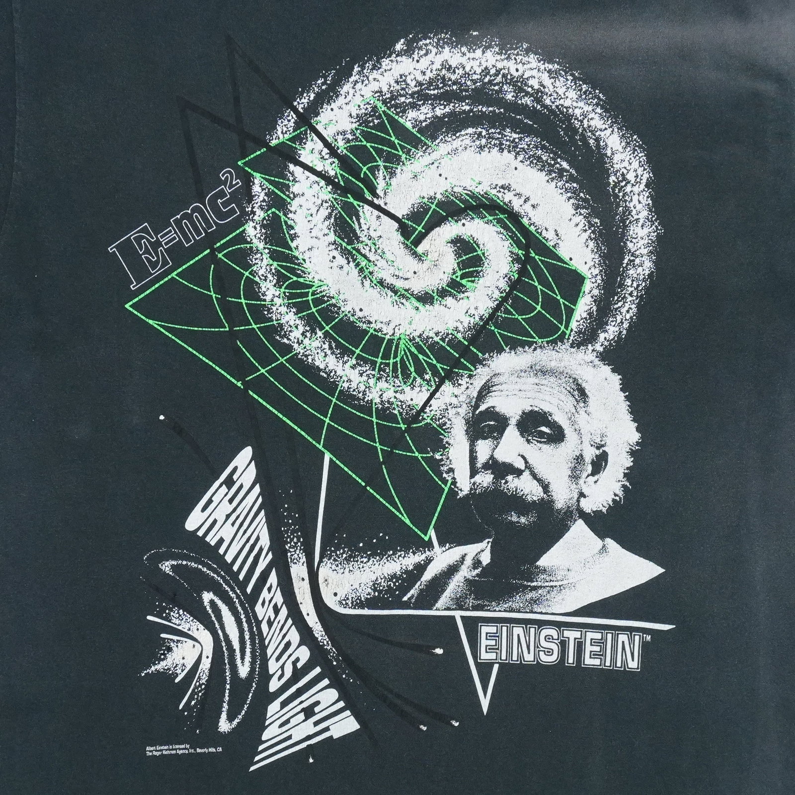 1990s Albert Einstein Gravity Bends Light Shirt - 3