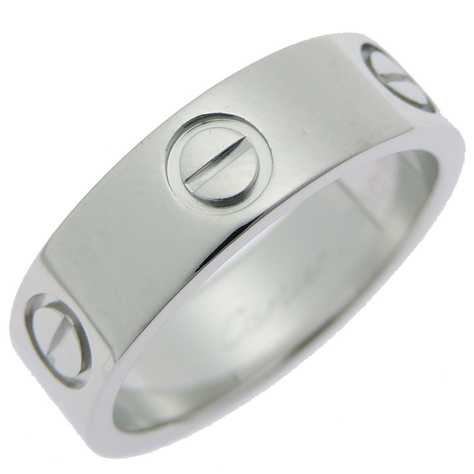 Ring Band by Platinum 950: Ring Band by Platinum 950 Made from durable Platinum 950, this Cartier Ring Band offers a sleek and sophisticated design. With its very good condition and minor signs of wear, it remains a stylish