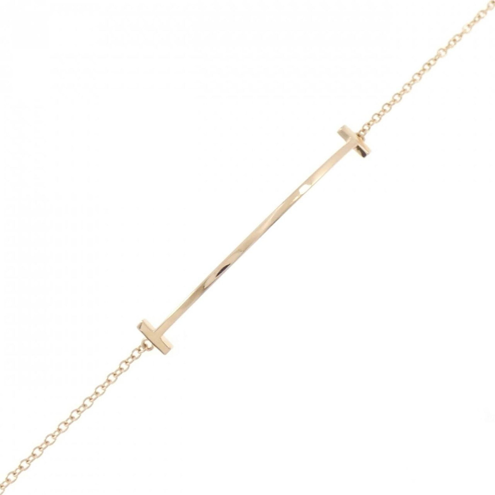 Pink Gold 18K Tiffany Charm Bracelet: Pink Gold 18K Tiffany Charm Bracelet Pink Gold 18K Tiffany Charm Bracelet. This 16.5cm / 6.49'' pink gold charm bracelet boasts a lovely pink hue, crafted from high-quality 18K material. In excellent