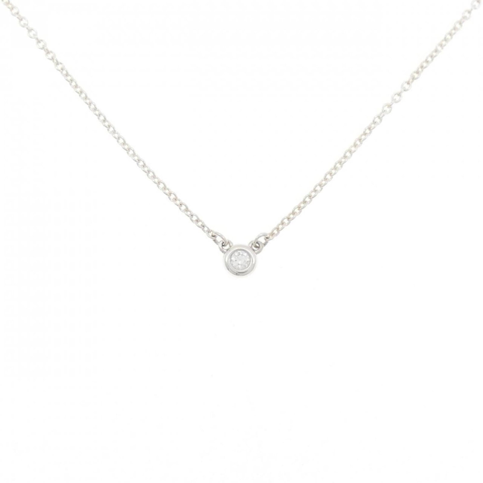 Tiffany Necklace by the yard: Tiffany Necklace by the yard Item Specifics: Brand: Tiffany Necklace Type: Necklace Gender: Women Material: Silver 925 Neck Circumference: 41 cm / 16.14'' Pendant Size: 1.1mm / 0.04'' Condition: Used