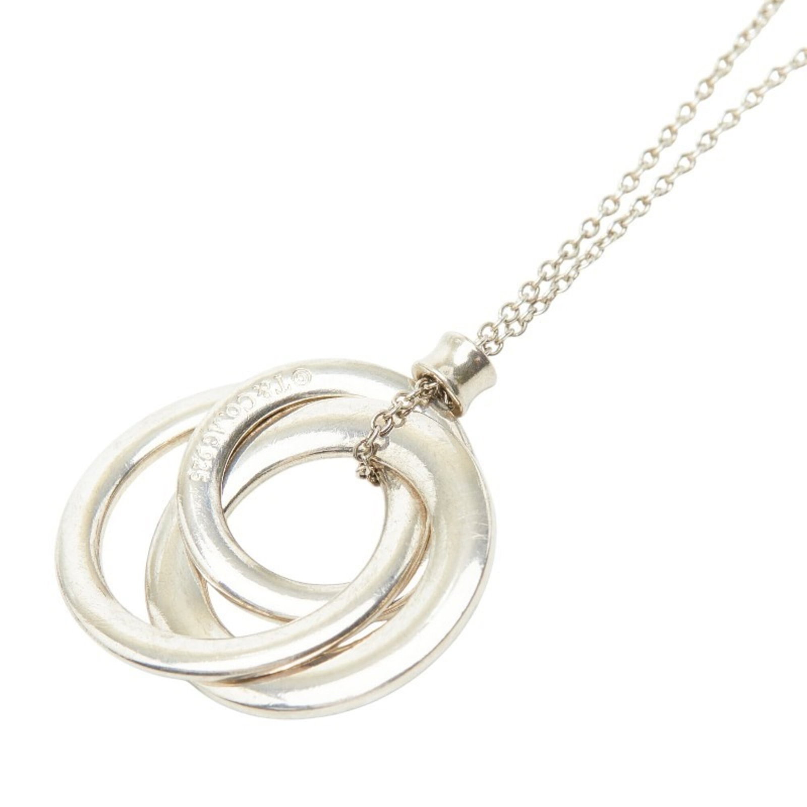 Tiffany & Co. 1837 Interlocking Circle Necklace Sv925 Silver Women'S.: Tiffany & Co. 1837 Interlocking Circle Necklace Sv925 Silver Women'S. Tiffany & Co.'s Interlocking Circle Necklace is a timeless piece featuring sterling silver (925) craftsmanship. This women's neckl