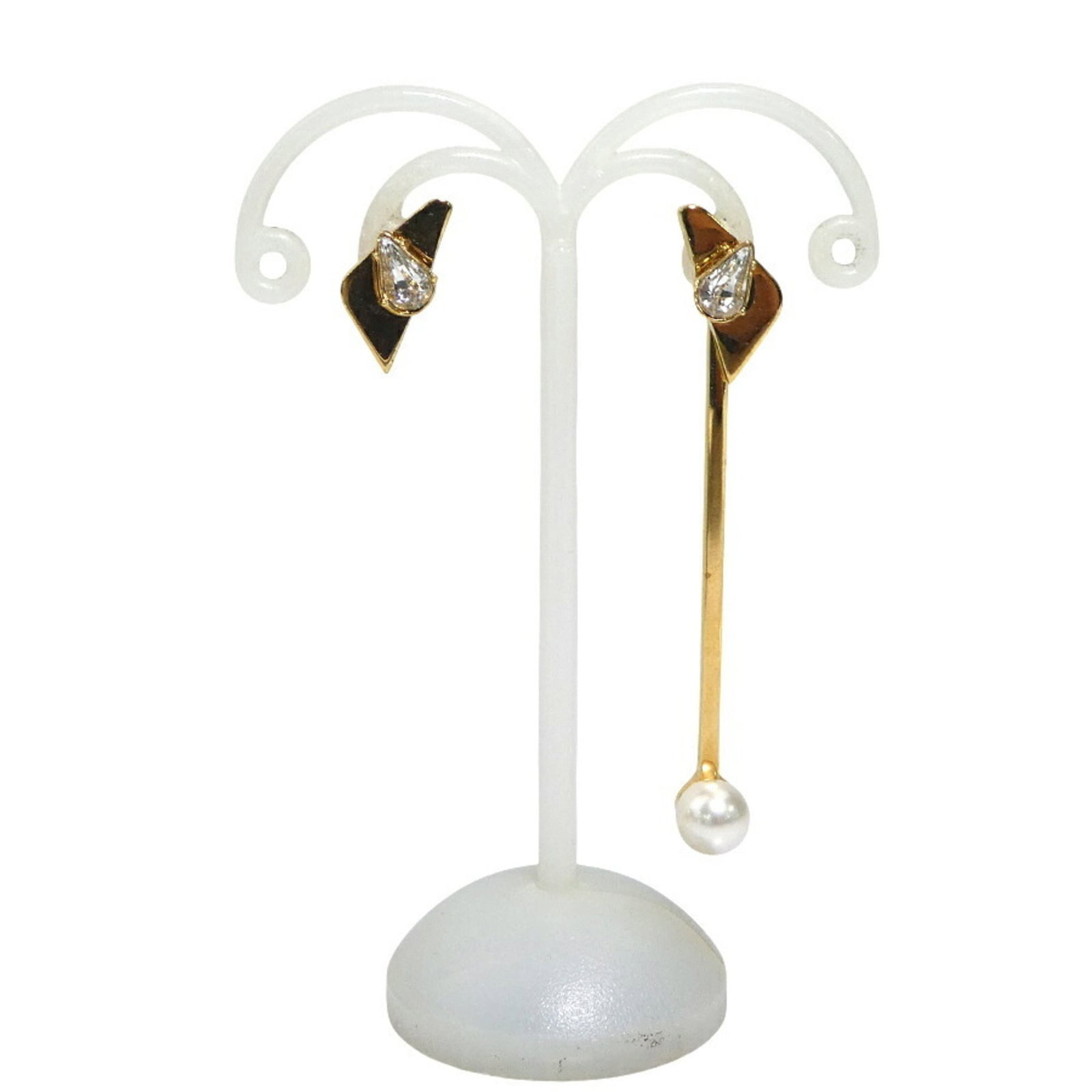 Fendi Stud Earrings Artificial Pearl Metal (1 of 5)