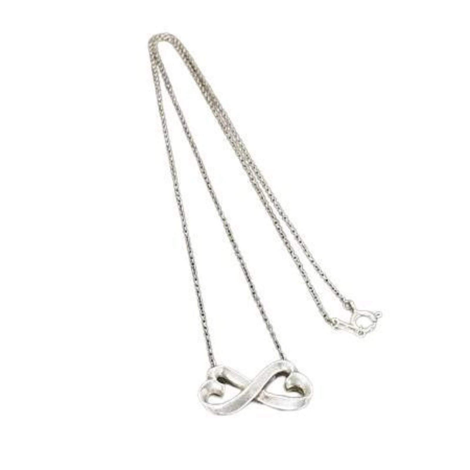 Tiffany Paloma Picasso Double Loving Heart Necklace Sv925 Women's: Tiffany Paloma Picasso Double Loving Heart Necklace Sv925 Women's Tiffany Paloma Picasso Double Loving Heart Necklace in Silver 925 features a striking double heart pendant, showcasing the iconic