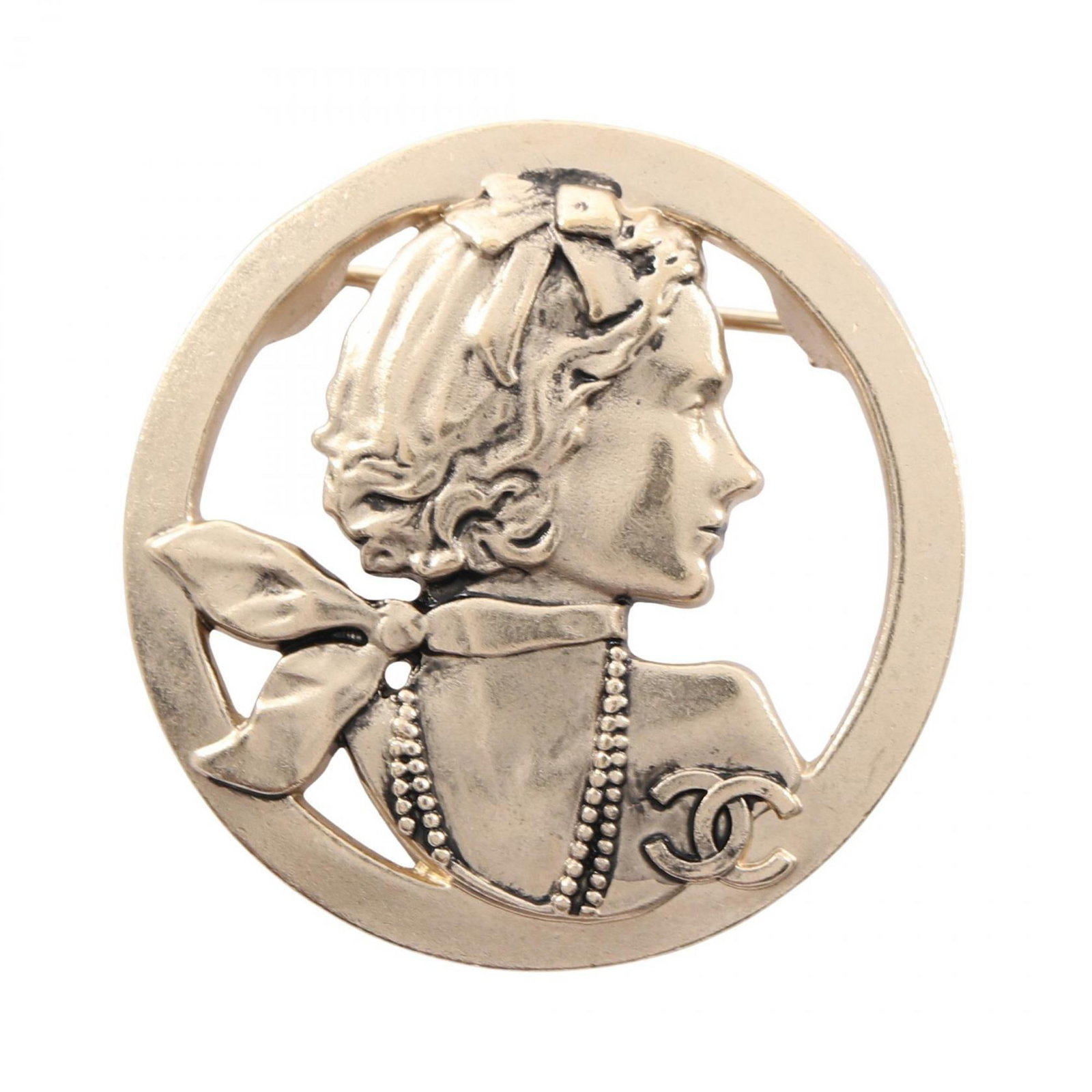 Gold Plating Brooch Chanel: Gold Plating Brooch Chanel Gold Plating Brooch Chanel - A stylish and elegant accessory, this gold plated brooch features the iconic Chanel brand. With its sleek design and subtle details, it adds a