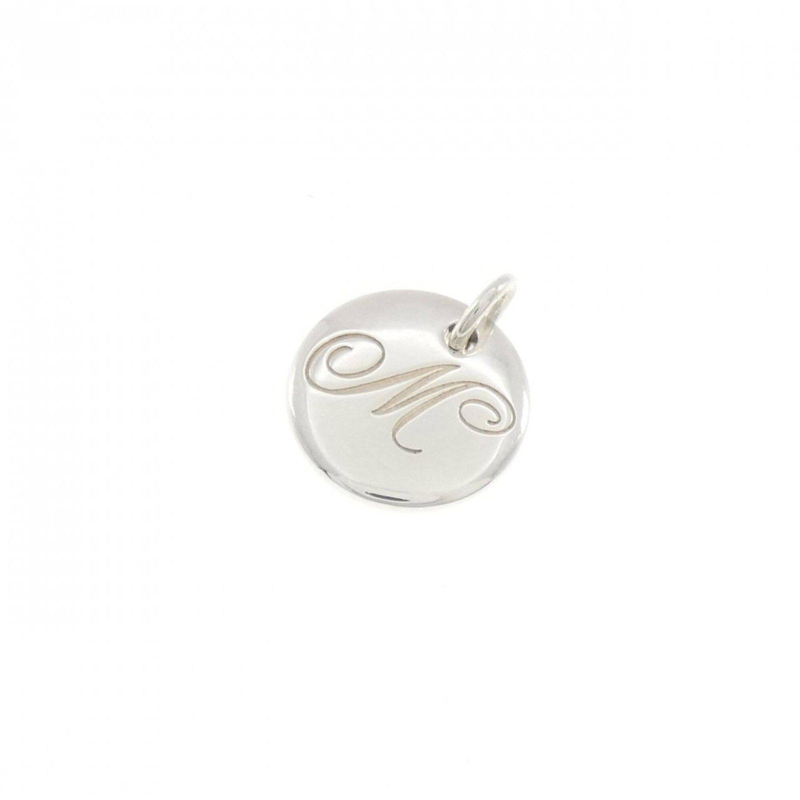 Tiffany Notes Small Pendant: Tiffany Notes Small Pendant The Tiffany Notes Small Pendant is a delicate silver pendant with a subtle charm, measuring 15.6mm x 12.6mm. It bears a few traces of usage and minor scratches/dirt, but re