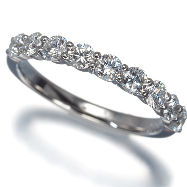 Vendome Ring Diamond 0.62Ct Half Eternity Us5 950 Platinum (1 of 5)