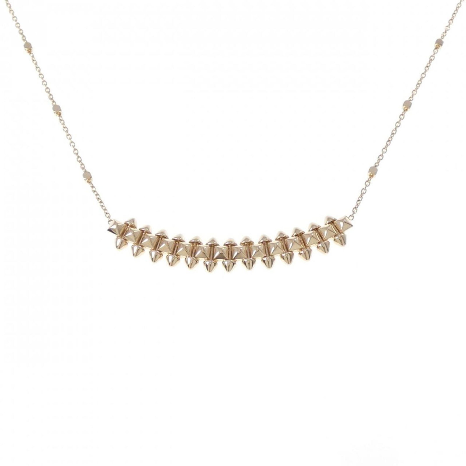 Crush small necklace by Cartier: Crush small necklace by Cartier Cartier's Crush small necklace boasts elegant design in pink gold (18K) with a pendant size of 6.3mm x 41.2mm, perfectly suited for a delicate touch. This lovely piece 
