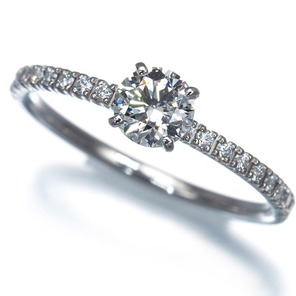 Cartier Ring Diamond 0.40Ct H Vvs1 Ex Solitaire Eu50 Pt 950: Cartier Ring Diamond 0.40Ct H Vvs1 Ex Solitaire Eu50 Pt 950 Cartier Ring Diamond 0.40Ct H Vvs1 Ex Solitaire Eu50 Pt 950 - A stunning platinum ring featuring a natural diamond with exceptional clarity,