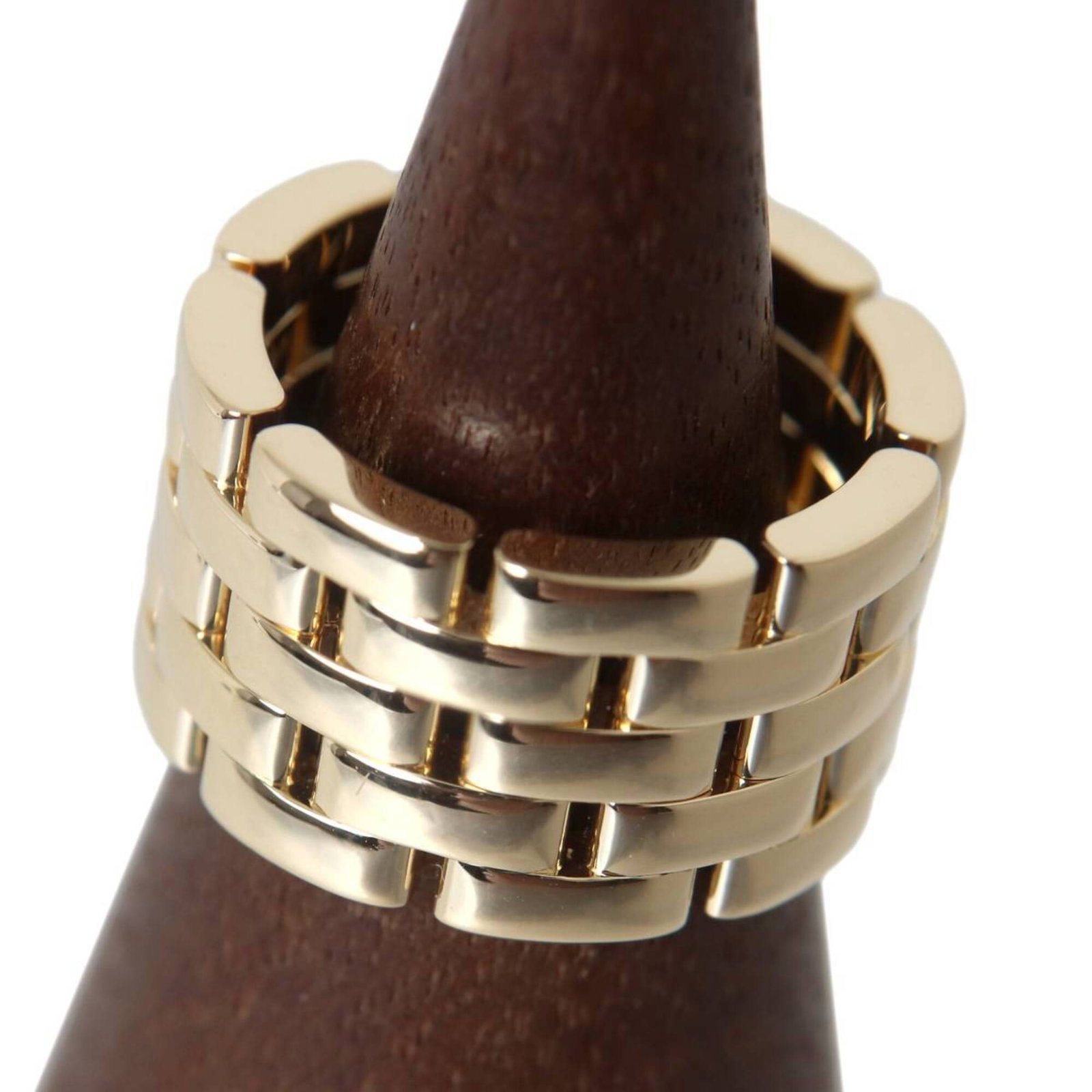 Cartier Maillon Panthre Ring 5-Band Size 53 Vak213 Au750 18K Yellow Gold 23.0G Size 14: Cartier Maillon Panthre Ring 5-Band Size 53 Vak213 Au750 18K Yellow Gold 23.0G Size 14 Cartier Maillon Panthre Ring features 5 bands in 18K yellow gold, measuring 23.0G and size 14. The ring