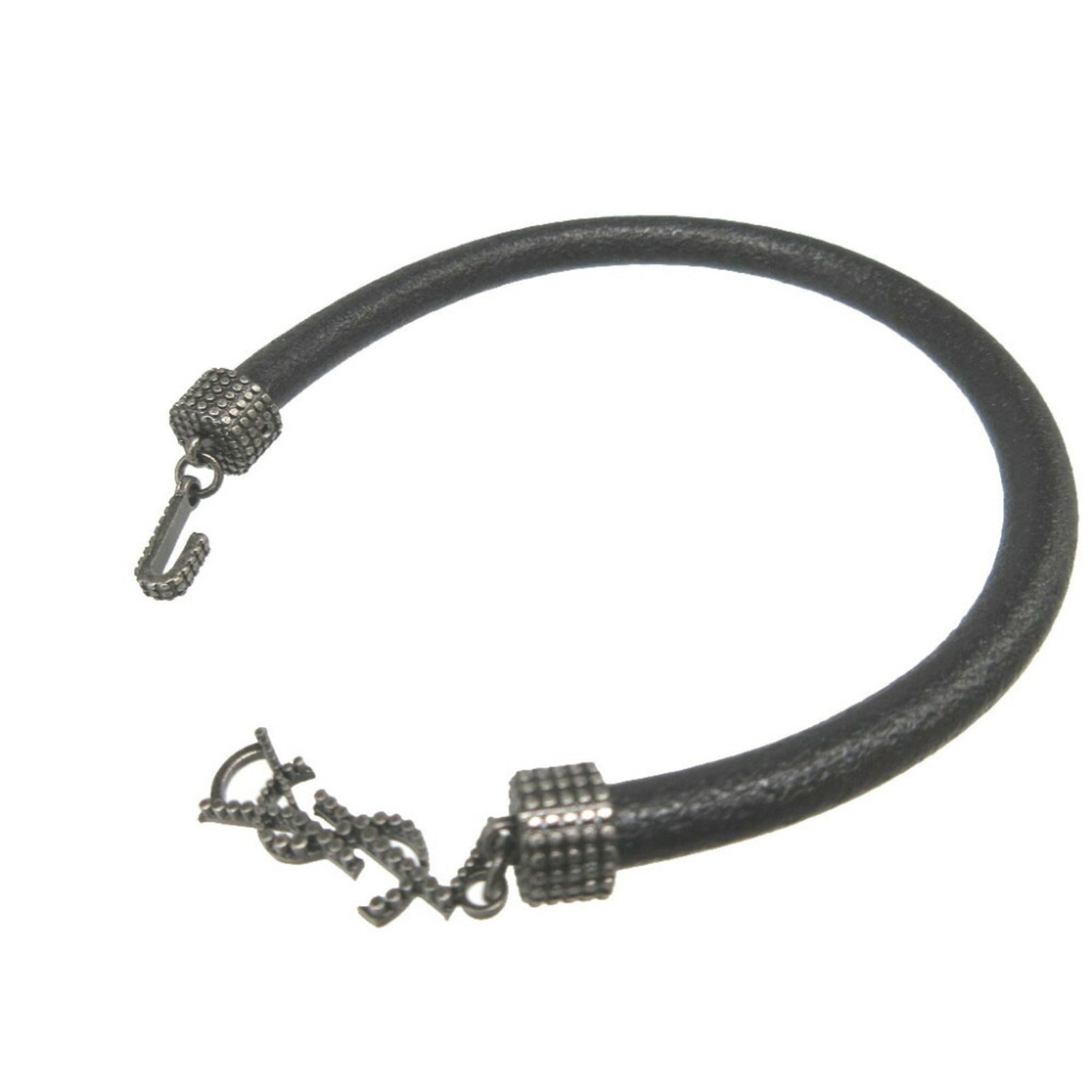 Saint Laurent Charm Bracelet Leather - 4