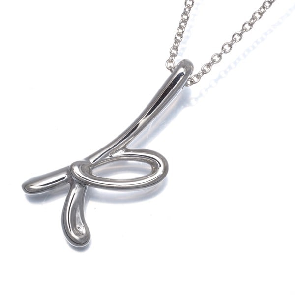 Tiffany and Co Necklace Alphabet Letter Initial K Sterling Silver (1 of 4)