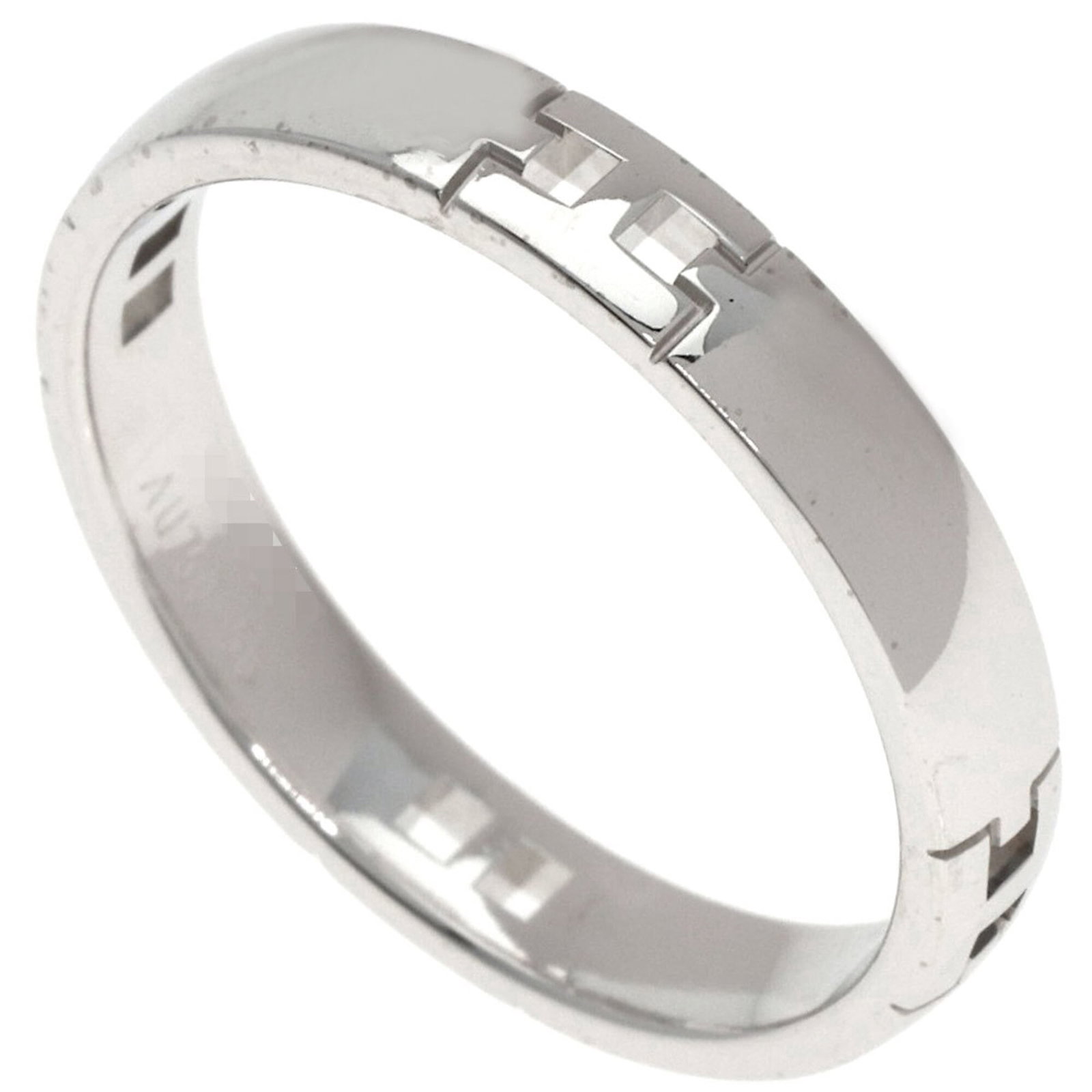 Ring Band Hermes: Ring Band Hermes 18K White Gold Hermes Ring Band, A Timeless Accessory. This elegant ring band boasts a sleek design and premium white gold construction, featuring an 18k metal purity for durability